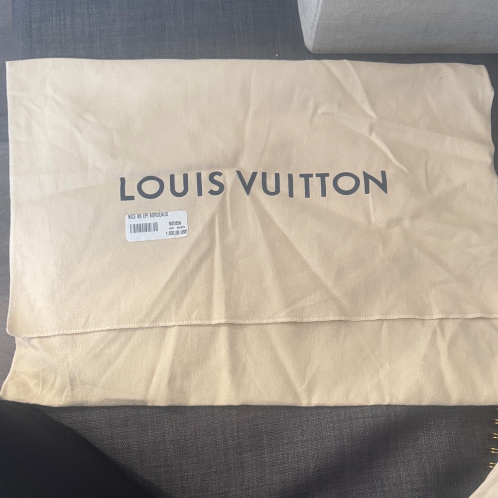 Louis Vuitton Beige Storage Bag